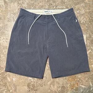 Wellen Cruiser Shorts Mens 32 Blue Grey Hybrid Chino 9” Performance Huckberry